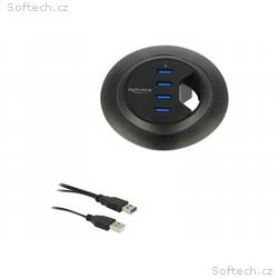 Delock In-Desk Hub - Rozbočovač - 4 x SuperSpeed U