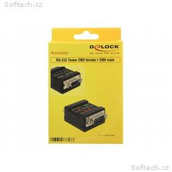 Delock RS-232 Tester DB9 female > DB9 male - Testo