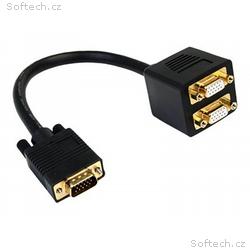 StarTech.com 1 ft. VGA to VGA Splitter Cable - M, 