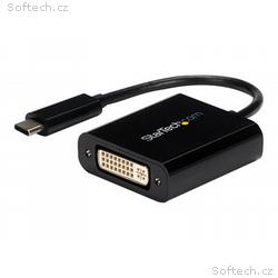 StarTech.com USB C to DVI Adapter - Black - 1920x1