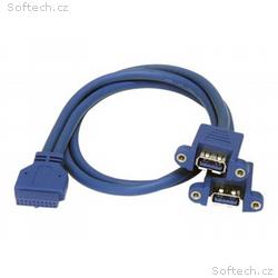 StarTech.com 2 Port Panel Mount USB 3.0 Cable - US