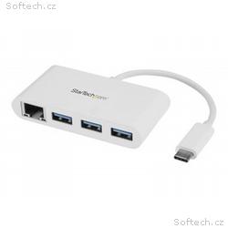 StarTech.com 3 Port USB C Hub w, Gigabit Ethernet 
