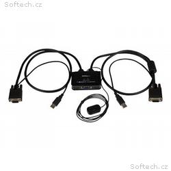 StarTech.com 2 Port USB VGA Cable KVM Switch - USB