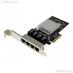 StarTech.com 4 Port PCIe Network Card - RJ45 Port 