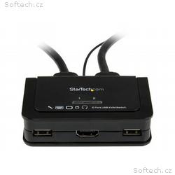 StarTech.com 2 Port USB HDMI Cable KVM Switch with