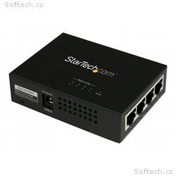 StarTech.com 4 Port Gigabit Midspan - PoE+ Injecto