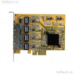 StarTech.com 4 Port Gigabit NIC PCIe Network Card 