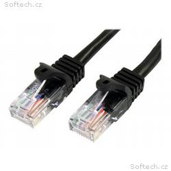 StarTech.com 1m Black Cat5e, Cat 5 Snagless Patch 