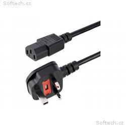 StarTech.com 10ft (3m) UK Computer Power Cable, 18