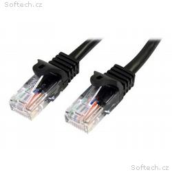 StarTech.com 2m Black Cat5e, Cat 5 Snagless Patch 