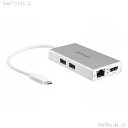 StarTech.com USB-C Multiport Adapter, USB-C Travel