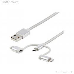 StarTech.com USB Multi Charging Cable - 3.3 ft, 1m