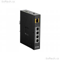 D-Link DIS 100G-5PSW - Přepínač - neřízený - 4 x 1