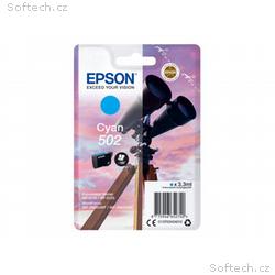 Epson 502 - 3.3 ml - azurová - originální - blistr