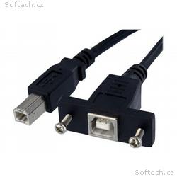 StarTech.com 3 ft Panel Mount USB Cable B to B - F
