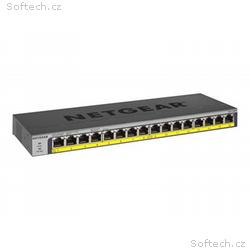 NETGEAR GS116PP - Přepínač - neřízený - 16 x 10, 1