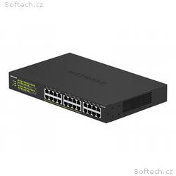 NETGEAR GS324P - Přepínač - neřízený - 16 x 10, 10