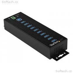 StarTech.com 10 Port USB Hub with Power Adapter, S