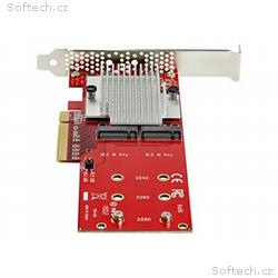 StarTech.com Dual M.2 PCIe SSD Adapter Card, x8, x