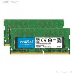 Crucial - DDR4 - sada - 16 GB: 2 x 8 GB - SO-DIMM 