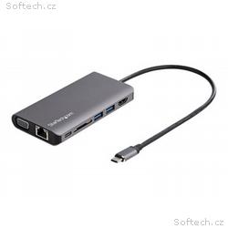 StarTech.com USB C Multiport Adapter, USB-C Mini T