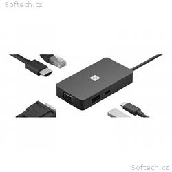 Microsoft USB-C Travel Hub - Dokovací stanice - US