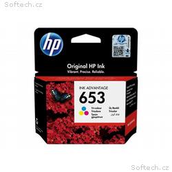 HP 653 - 5 ml - barva (azurová, purpurová, žlutá) 