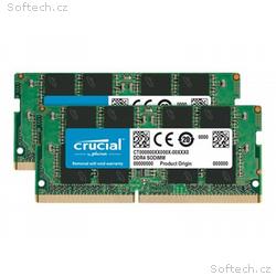 Crucial - DDR4 - sada - 16 GB: 2 x 8 GB - SO-DIMM 