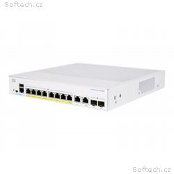 Cisco Business 350 Series 350-8FP-2G - Přepínač - 