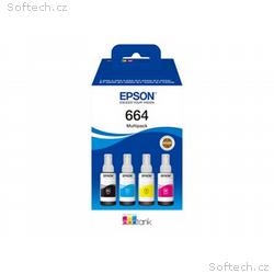 Epson EcoTank 664 - 4-balení - černá, žlutá, azuro
