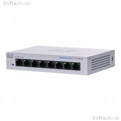 Cisco Business 110 Series 110-8T-D - Přepínač - ne