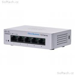 Cisco Business 110 Series 110-5T-D - Přepínač - ne