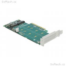 Delock PCI Express x8 Card to 2 x internal NVMe M.