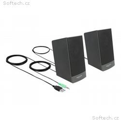 Delock - Reproduktory - pro PC - 3 Watt (celkem) -