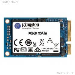 Kingston KC600 - SSD - šifrovaný - 256 GB - intern
