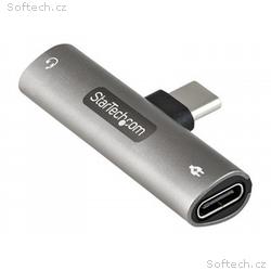 StarTech.com USB C Audio & Charge Adapter, USB-C A