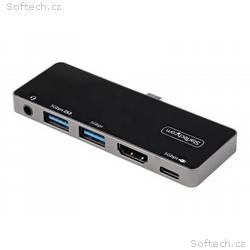 StarTech.com USB C Multiport Adapter, USB-C Mini D