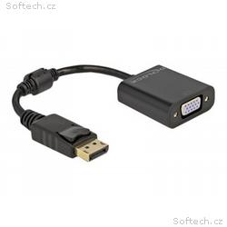 Delock - Video adaptér - DisplayPort (M) s jazýčke