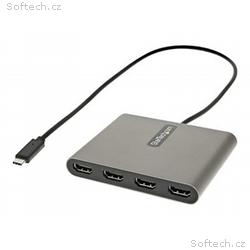 StarTech.com USB C to 4 HDMI Adapter, External Vid