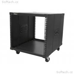 StarTech.com 9U Open Frame Rack with Wheels - 4 Po
