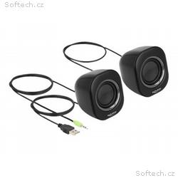 Delock Mini - Reproduktory - pro PC - 2 Watt (celk