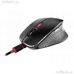 Wireless mouse USB+Bluetooth black recha