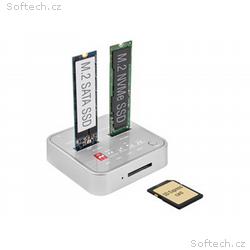Delock - Dokovací stanice SSD - oddílů: 2 - M.2 - 