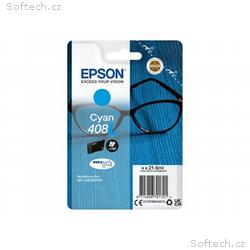 Epson 408L - 21.6 ml - azurová - originální - blis