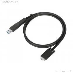 Targus - Sada kabelů USB-C - křídlové šrouby - čer