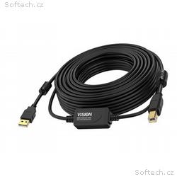 Vision - Kabel USB - USB (M) do USB typ B (M) - US