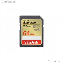 SanDisk Extreme - Paměťová karta flash - 64 GB - V