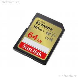 SanDisk Extreme - Paměťová karta flash - 64 GB - V