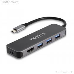 Delock - Rozbočovač - 3 x USB 3.2 Gen 1 + 1 x USB-