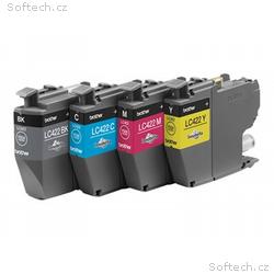 Brother LC422 Value Pack - 4-balení - černá, azuro